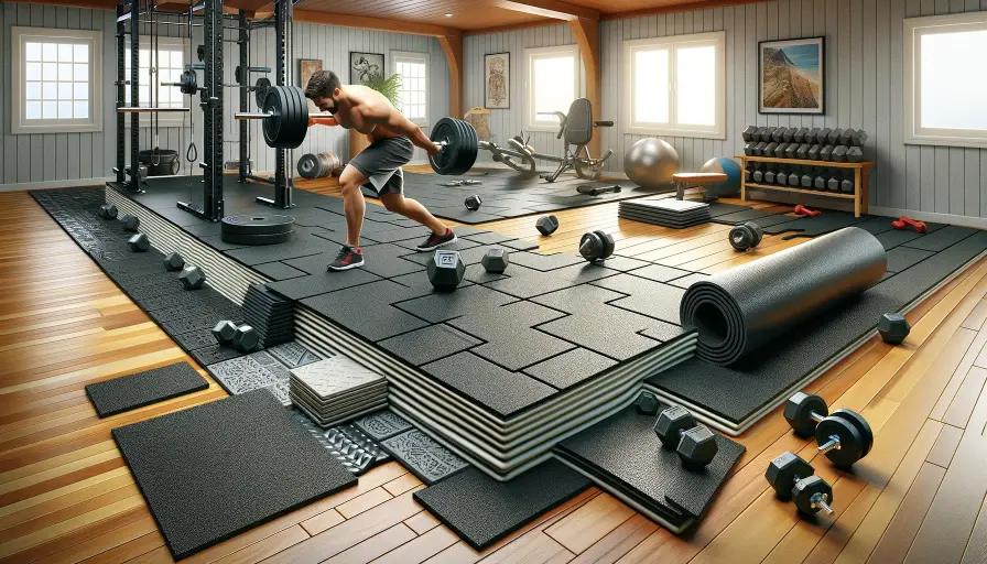 Flooring in home gym