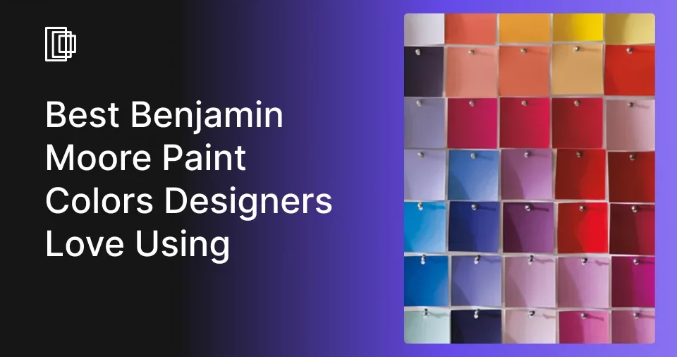Benjamin Moore paint colors in designs