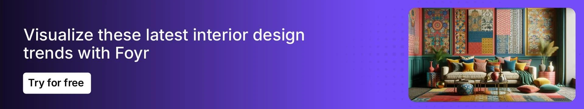 Foyr offers AI-powered interior design rendering feature