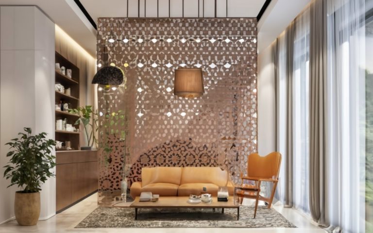 23 Living Room Divider Partition Ideas For 2024 Foyr   Hanging Room Divider 768x480 