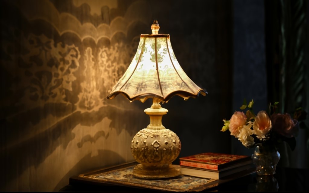 Ivory lamp for royal look