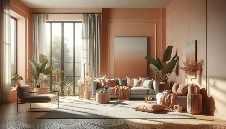 Peach Fuzz Home Interior