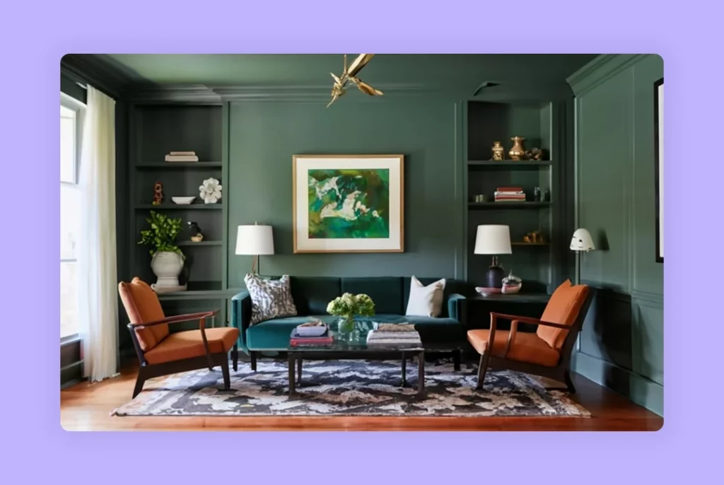 Salamander Green Wall Paint Color