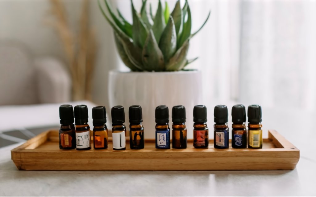 essential oils in the meditation space