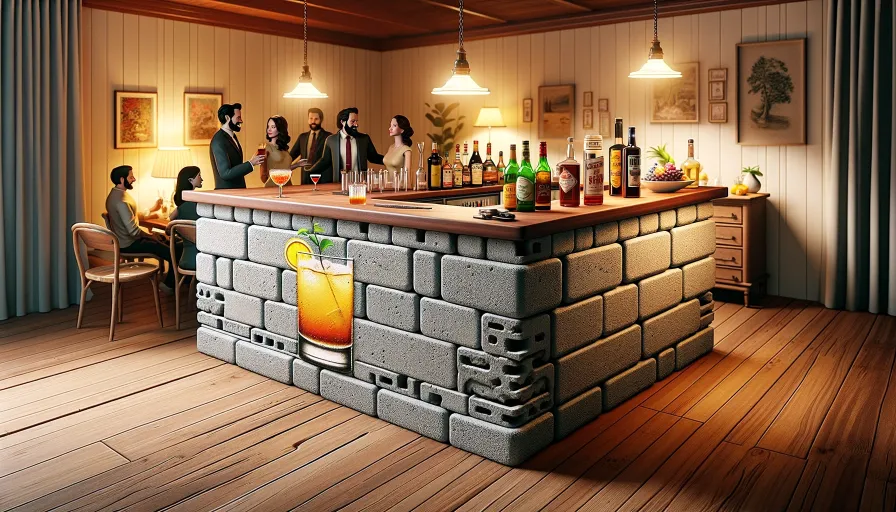 impermeable home bar structure