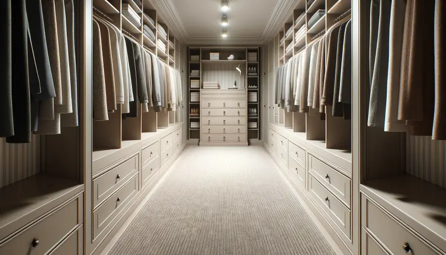 walk-in closet flooring ideas
