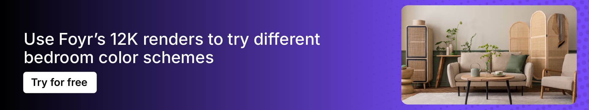 12K render interior design feature is available in Foyr Neo