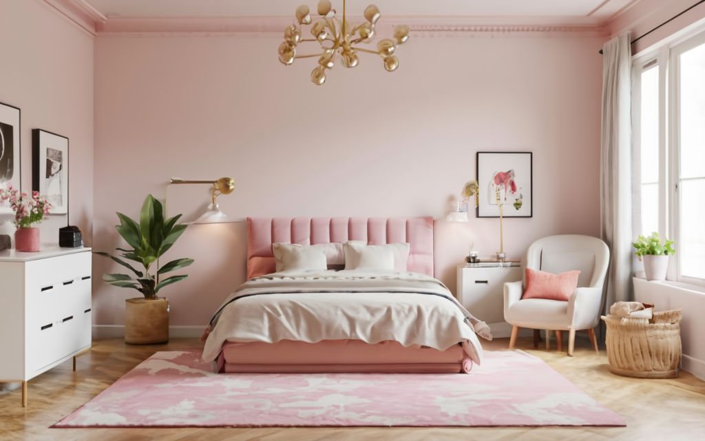 Bubble gum bedroom color