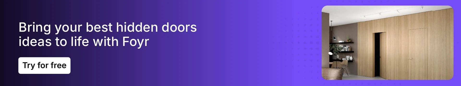 Create hidden door ideas with Foyr