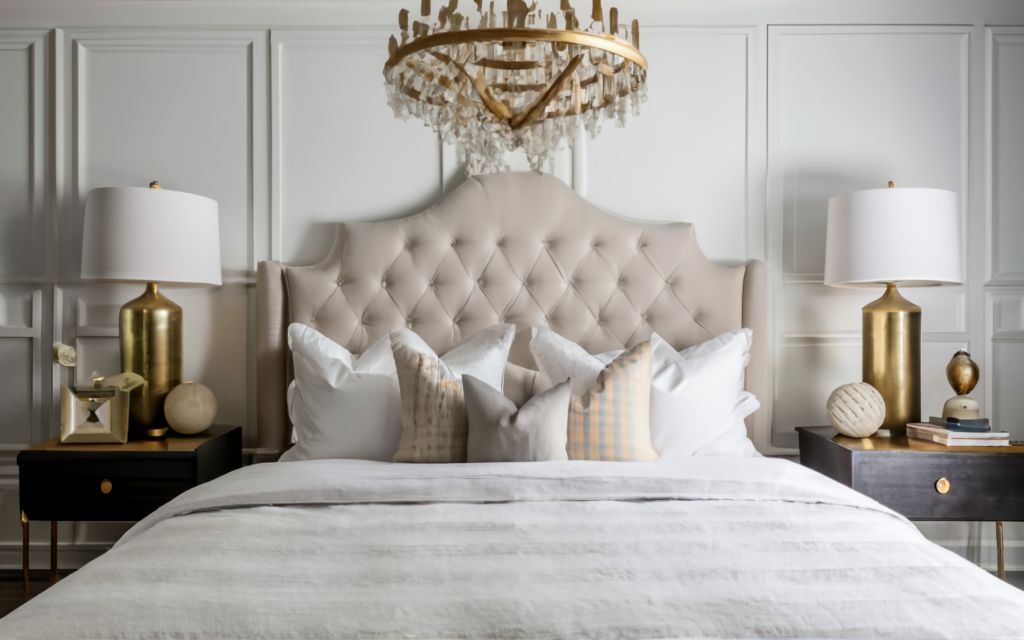 Ivory Cream and Beige Master Bedroom Colors - Transitional - Bedroom
