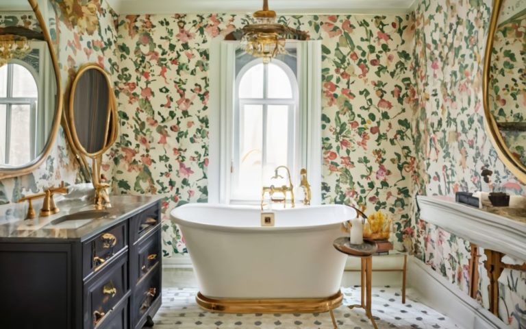 Top 20 Bathroom Wallpaper Ideas & Designs in 2025 - Foyr