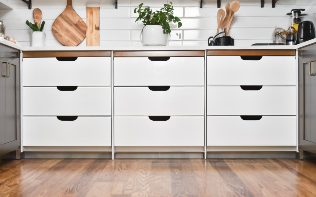 Maximize Space with Baseboard Drawers