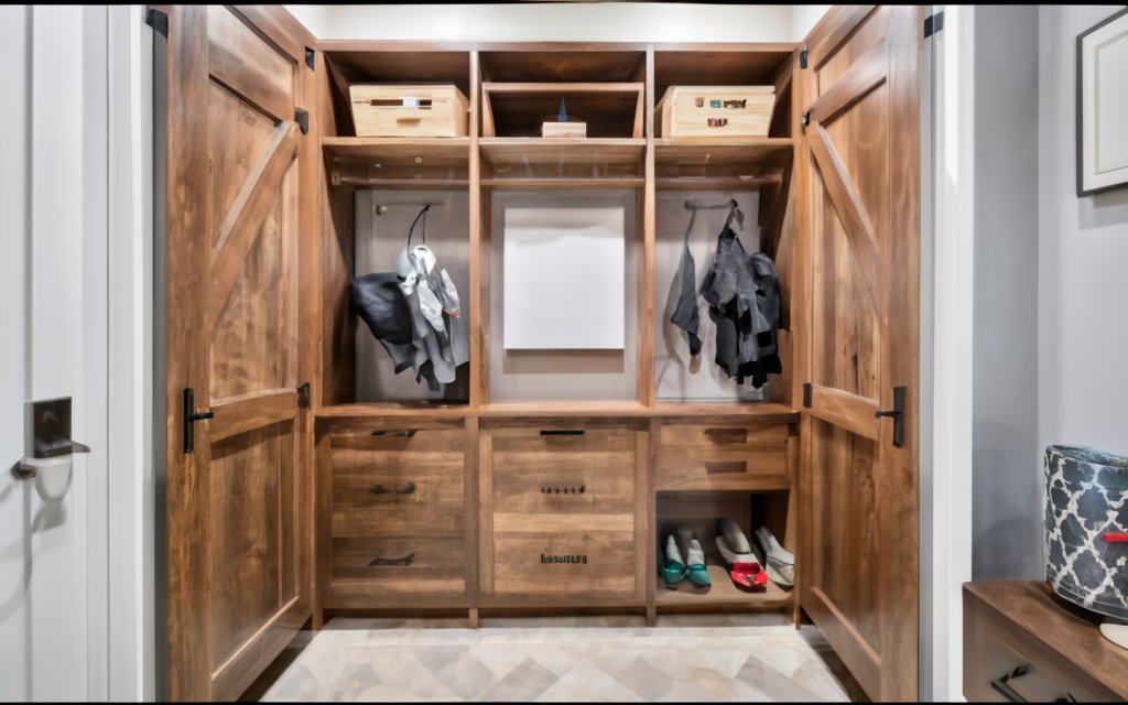 Mudroom ideas - Double Down on Closet Space