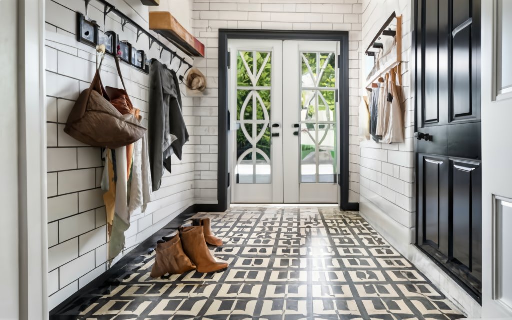 Mudroom ideas - Experiment with Fun Tiling