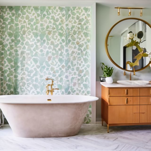 Bathroom Wallpaper Ideas - Textured Bathroom Wallpaper Design