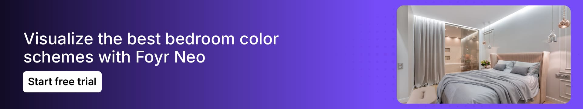 Use Foyr Neo's color palette generator feature