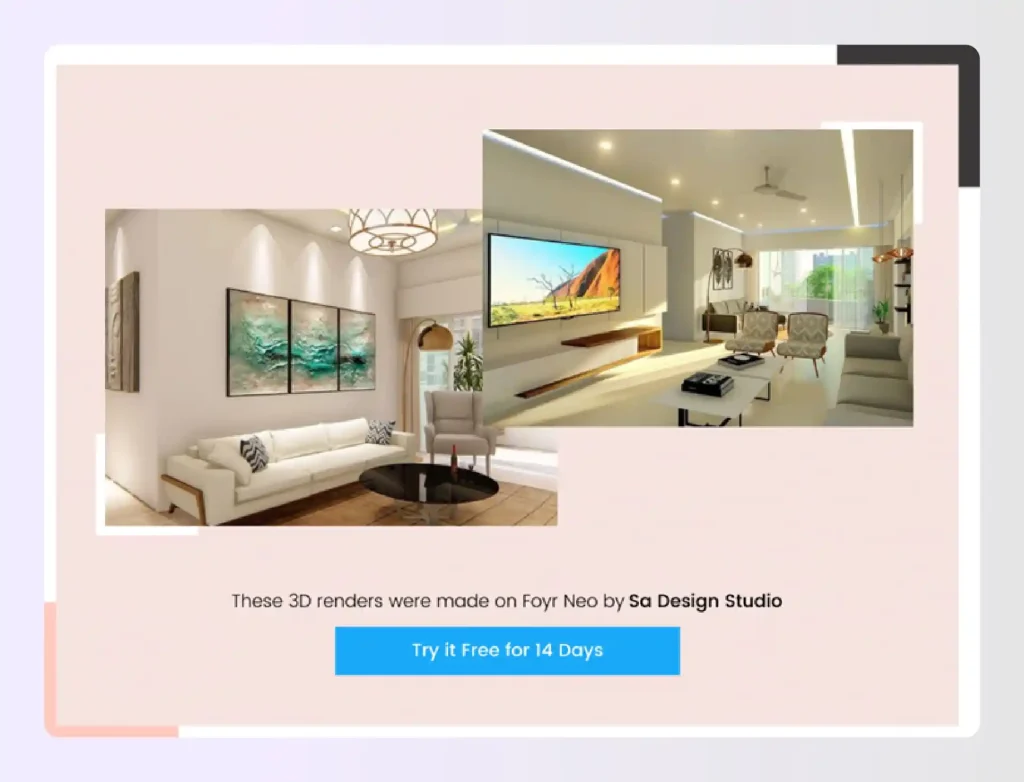 Photorealistic living room renders created using Foyr Neo Photorealistic living room renders created using Foyr Neo