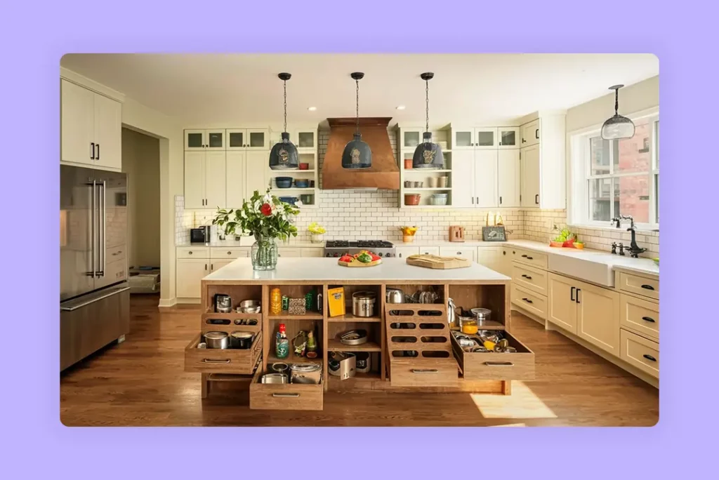 Ample Kitchen Storage