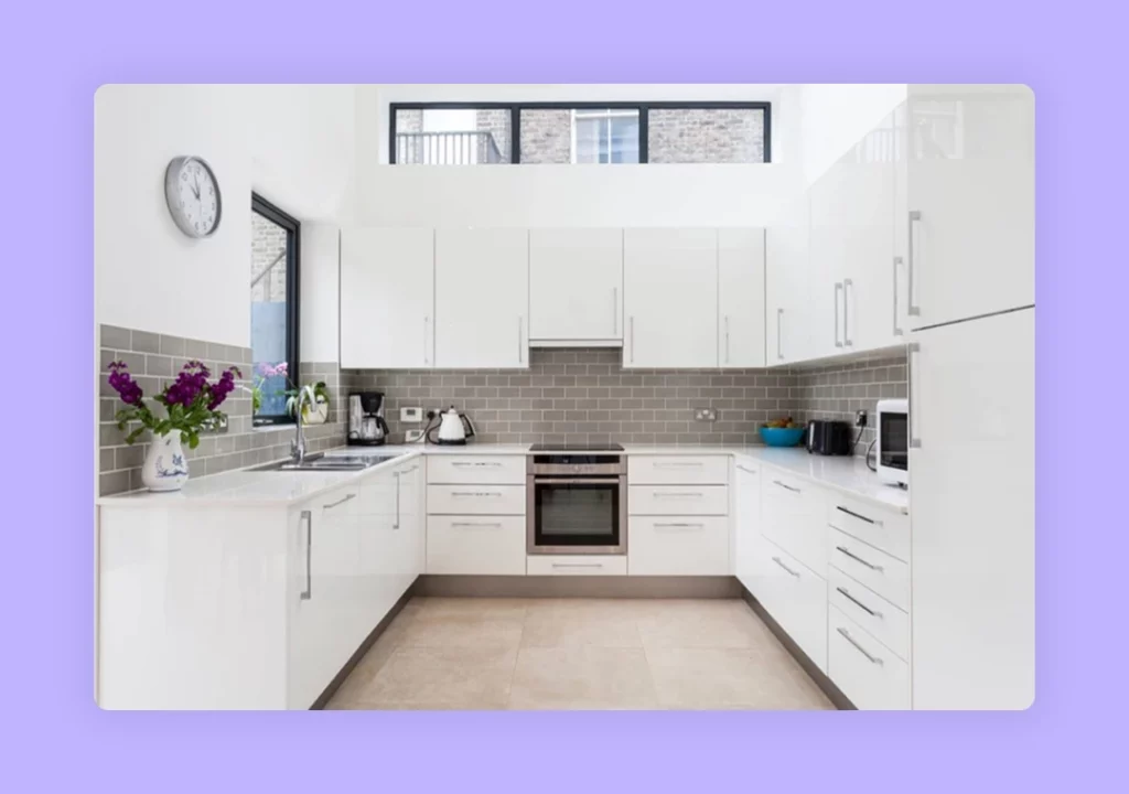 U Shaped Kitchen Layout