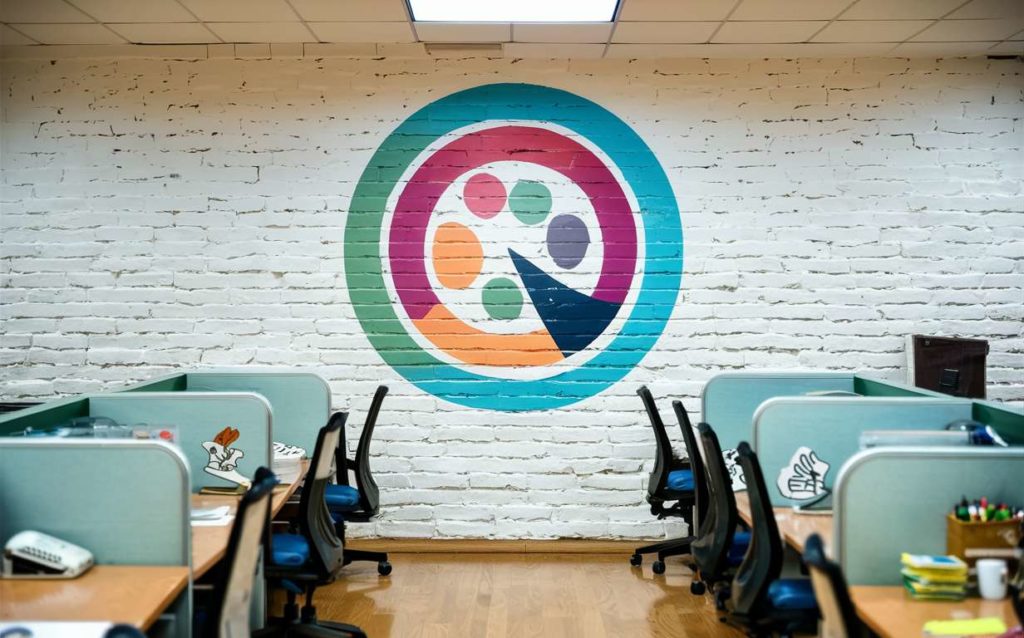add company logo in office space