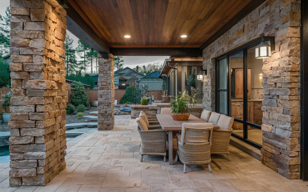 Home with Faux Stone Exterior
