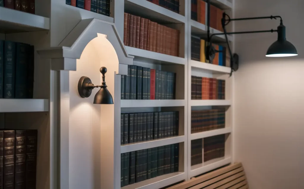 wall sconces for bookcases