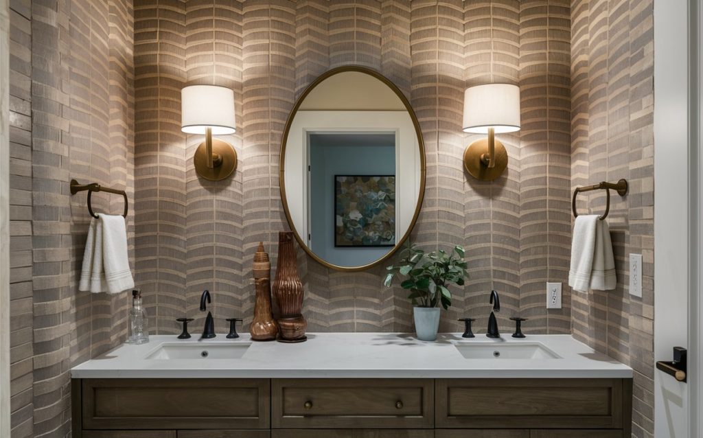 wall-mounted sconces for bright bathroom lighting