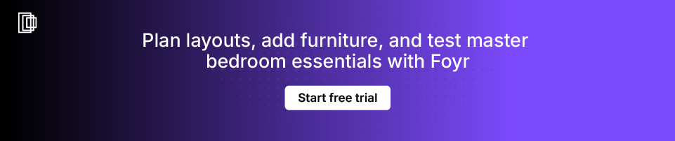 Create master bedroom floor plans with Foyr Create master bedroom floor plans with Foyr