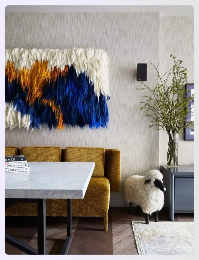 Space-optimized NYC apartment with artistic details