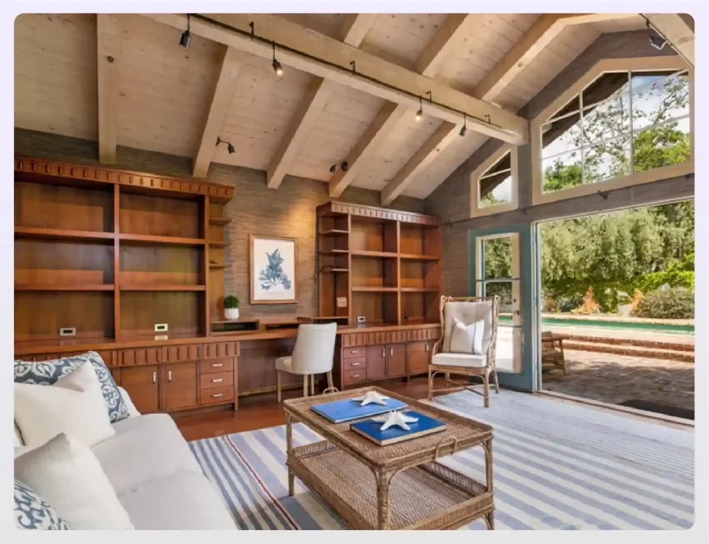 Spanish Revival estate with lush gardens