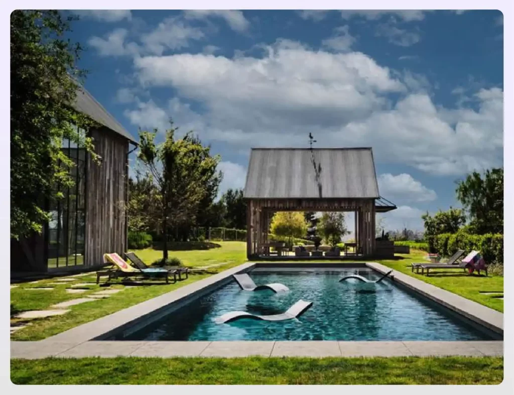 Sustainable farmhouse with modern celebrity design