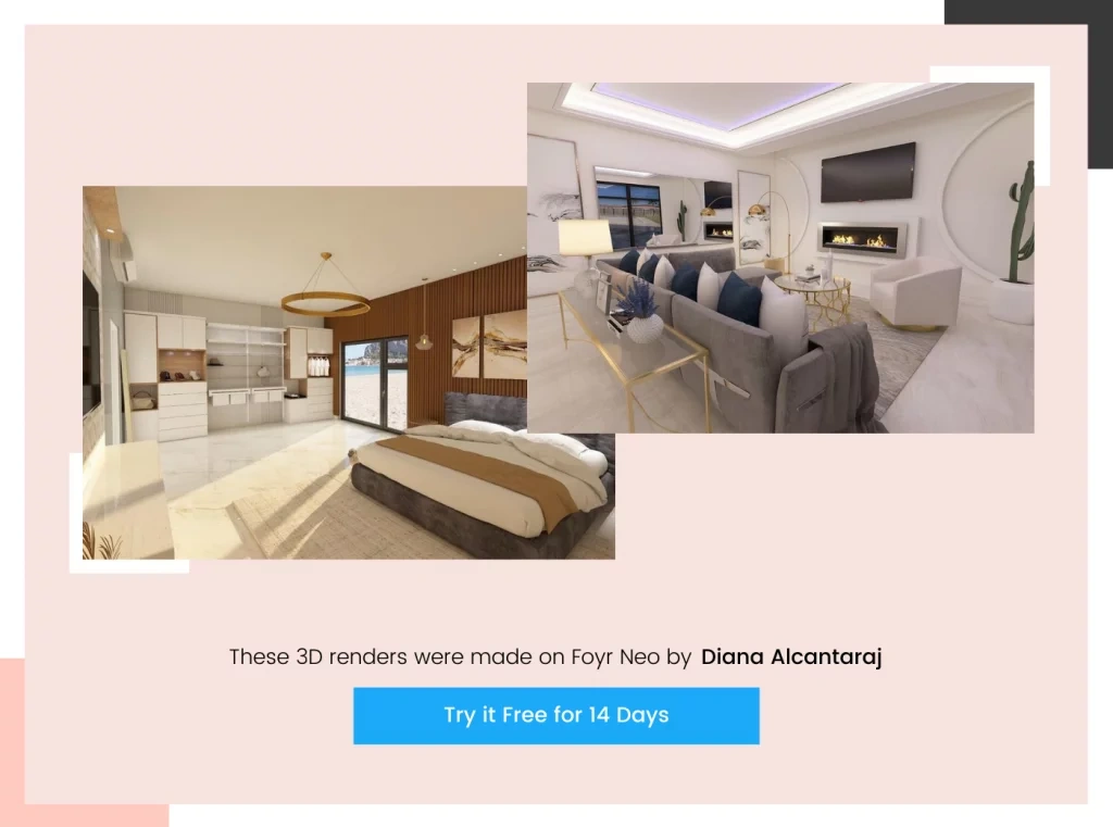 Try Foyr to create impressive 3D renders for your projects
