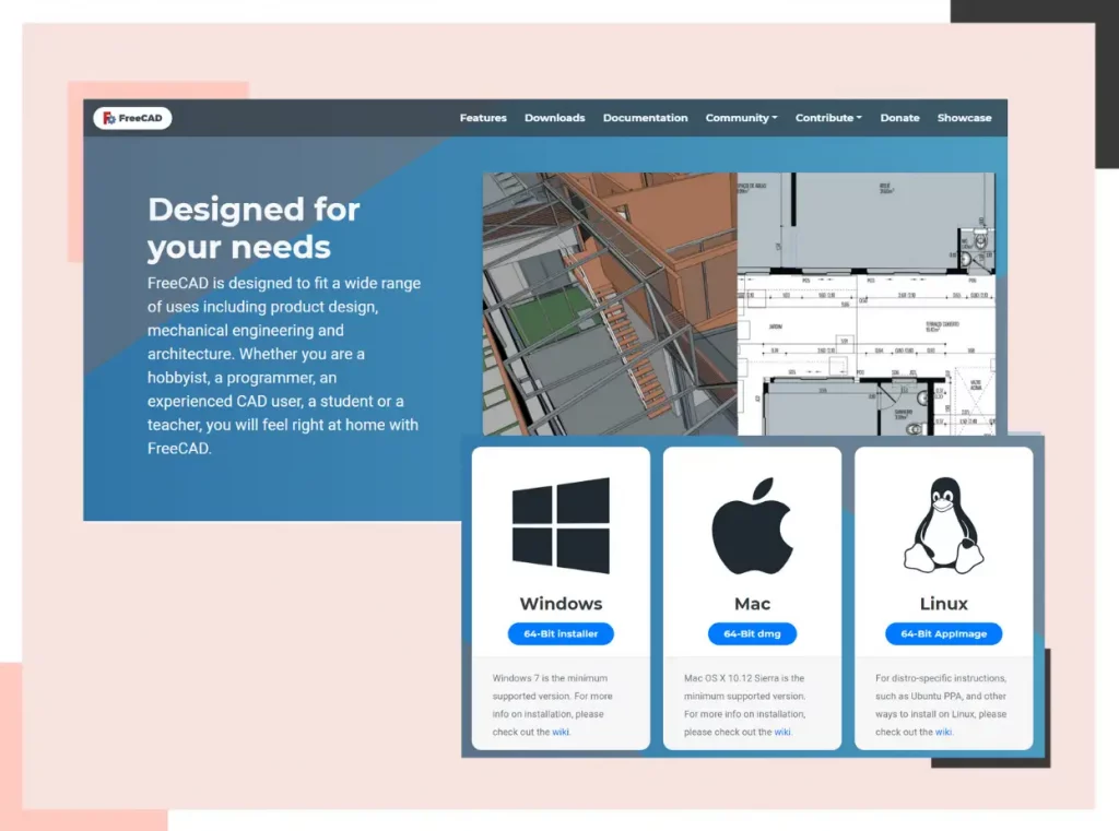 User interface of FreeCAD