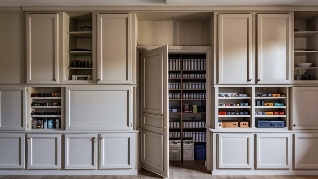 Cabinets with Wainscoting Panels