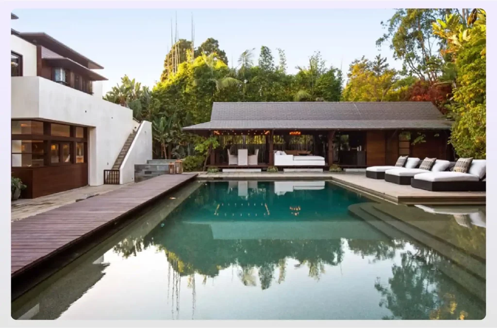 Zen-inspired mansion with natural surroundings