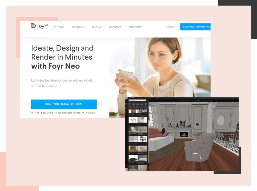 User-friendly interface of Foyr Neo