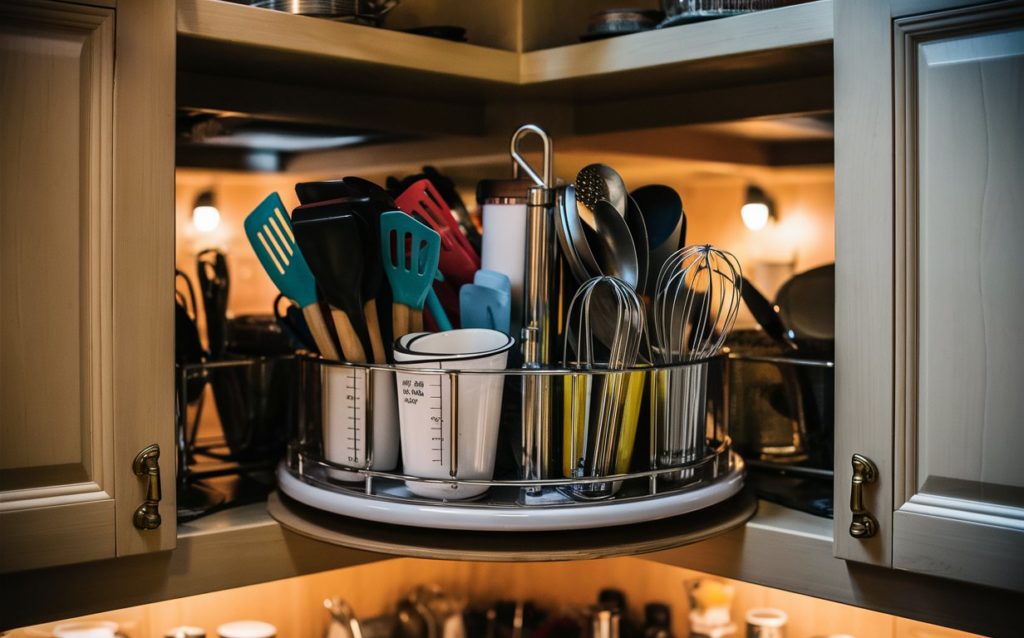 Rotating Organizer: Perfect Storage Solution for Your Kitchen Lazy Susan