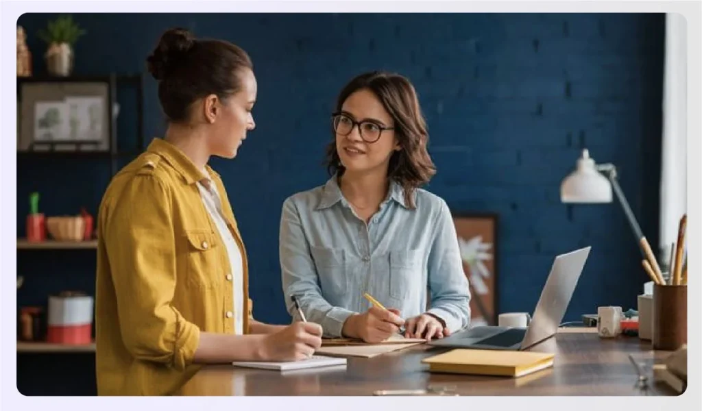 Designer customizing floor plan based on client feedback