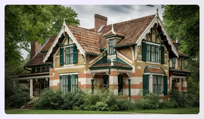 Dutch Colonial home with gambrel roof