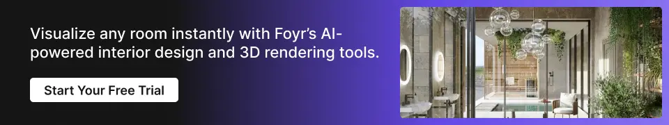 Foyr's AI feature helps you to create stunning, photorealistic 3D designs effortlessly.
