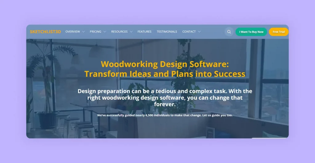 SketchList 3D is a popular furniture design platform. 