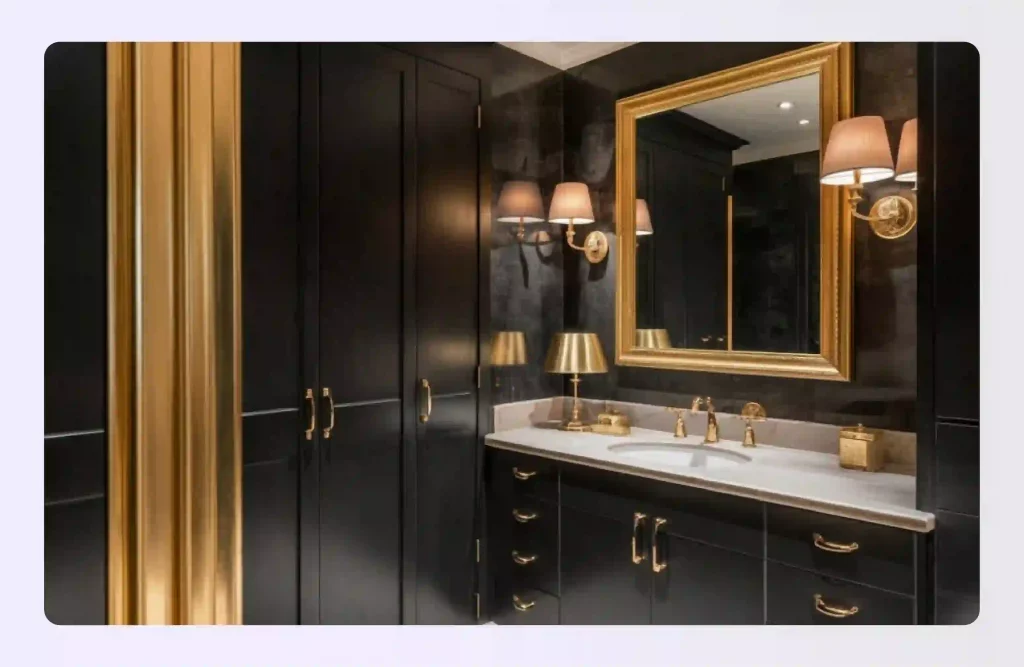 Elegant Charcoal and Gold