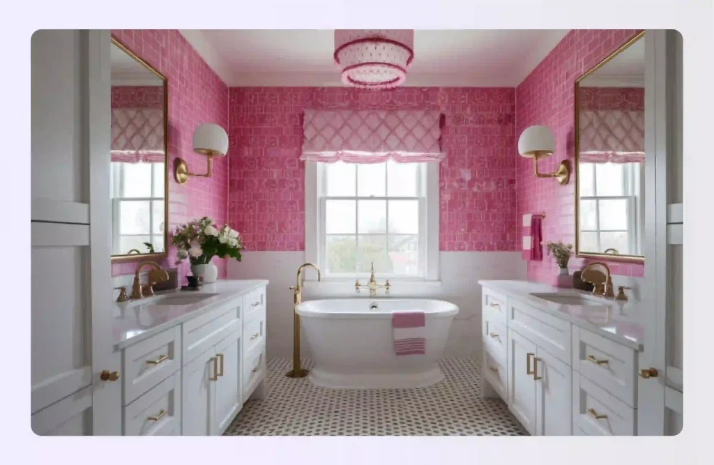 Youthful Pinks and White