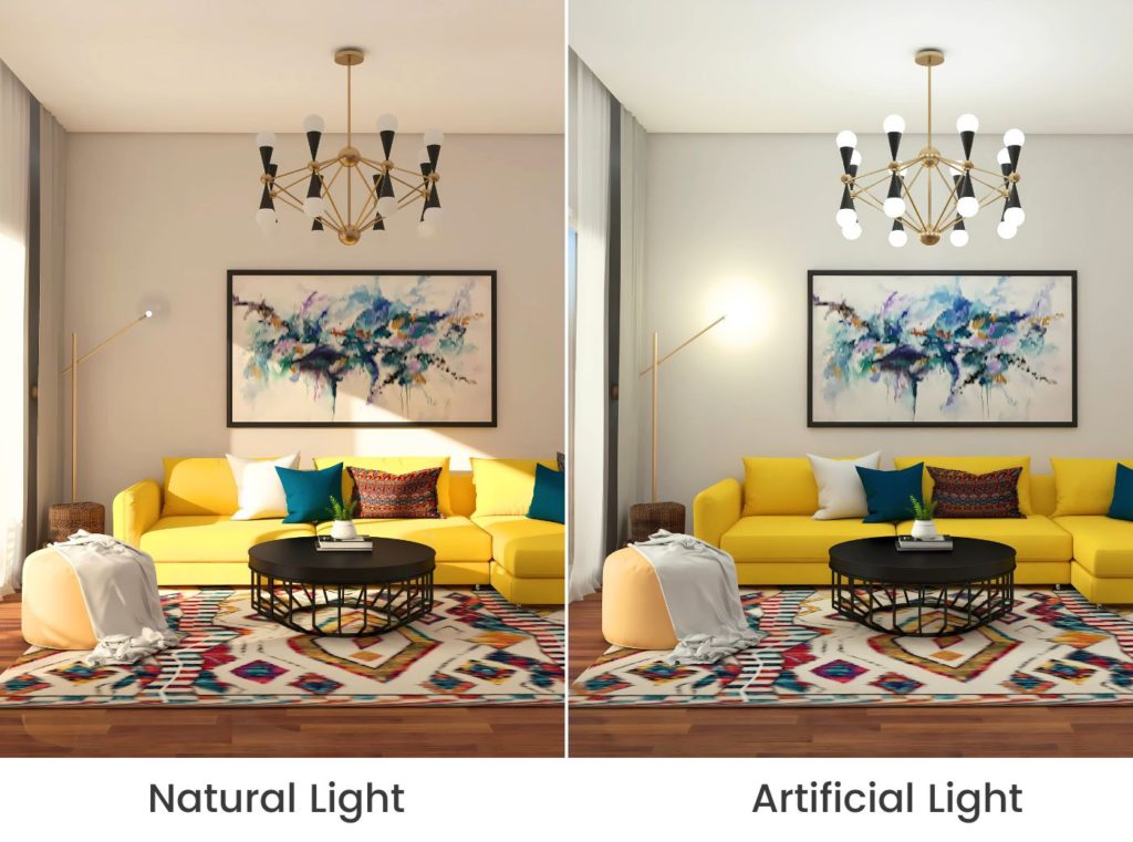 Natural vs. Artificial Lighting in Interior Design