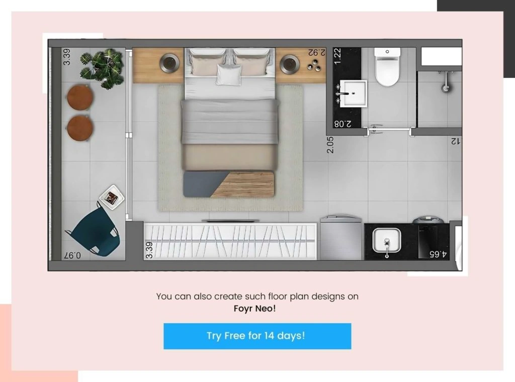 Use Foyr to create detailed floor plans