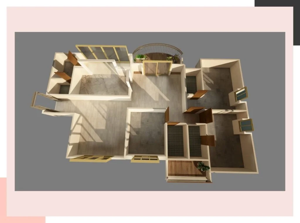 a-3D-view-of-an-unfurnished-floor-plan-showing-room-structure-and-flow