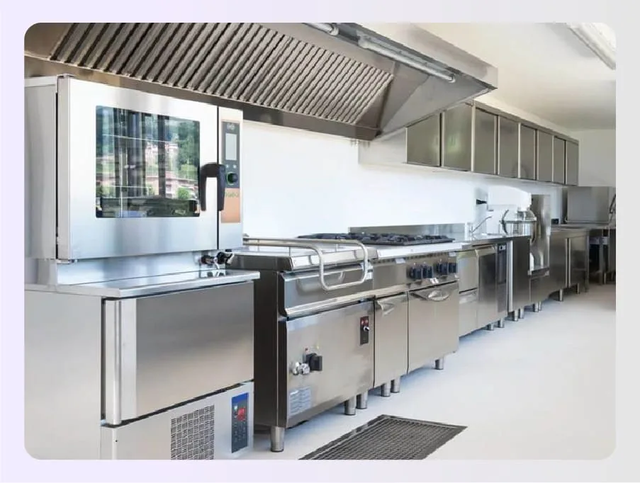 Stainless steel assembly line kitchen equipment setup Stainless steel assembly line kitchen equipment setup