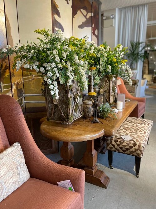 Bringing nature indoors was a recurring theme at the event
