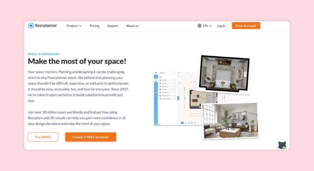 Floorplanner is a simple web-based tool that is great for making basic layouts