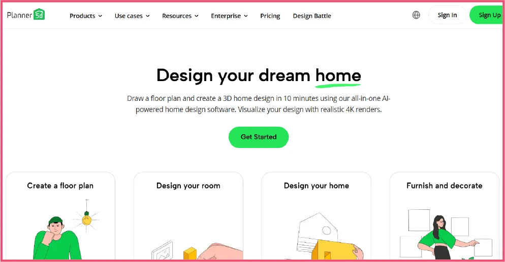 Planner 5D is a simple home design tool to create basic floor plans